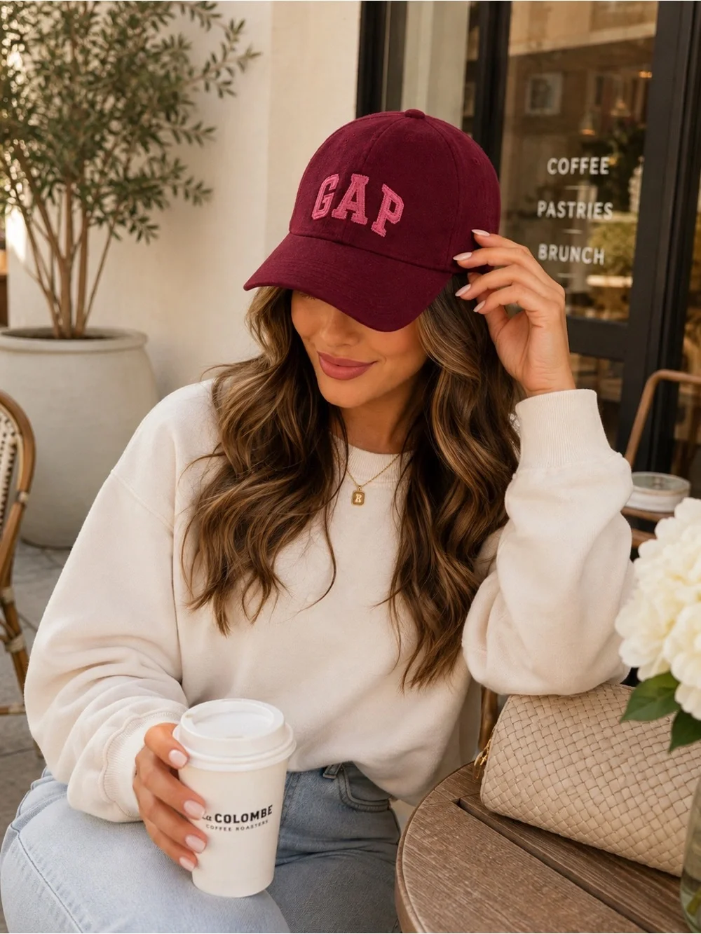 GAP Burgundy Logo Baseball Cap